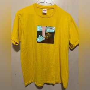 SUPREME Bright Yellow Tee - Men's Medium